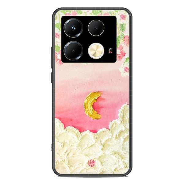 Floral Series Soft Phone Case - Premium Glass Case - Design 7 - Infinix Note 40