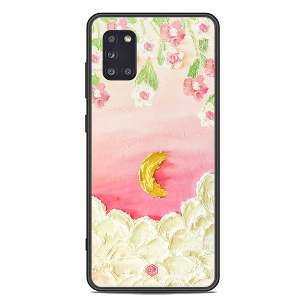 Floral Series Soft Phone Case - Premium Glass Case - Design 7 - Samsung Galaxy A31