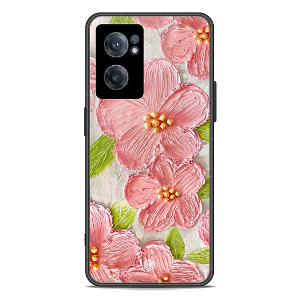 Floral Series Soft Phone Case - Premium Glass Case - Design 9 - OnePlus Nord CE 2 5G