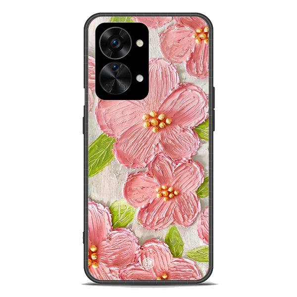 Floral Series Soft Phone Case - Premium Glass Case - Design 9 - OnePlus Nord 2T