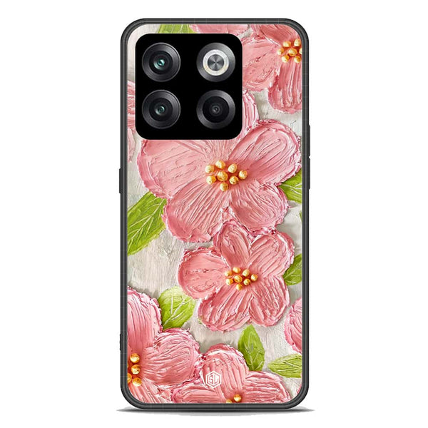 Floral Series Soft Phone Case - Premium Glass Case - Design 9 - OnePlus Ace Pro