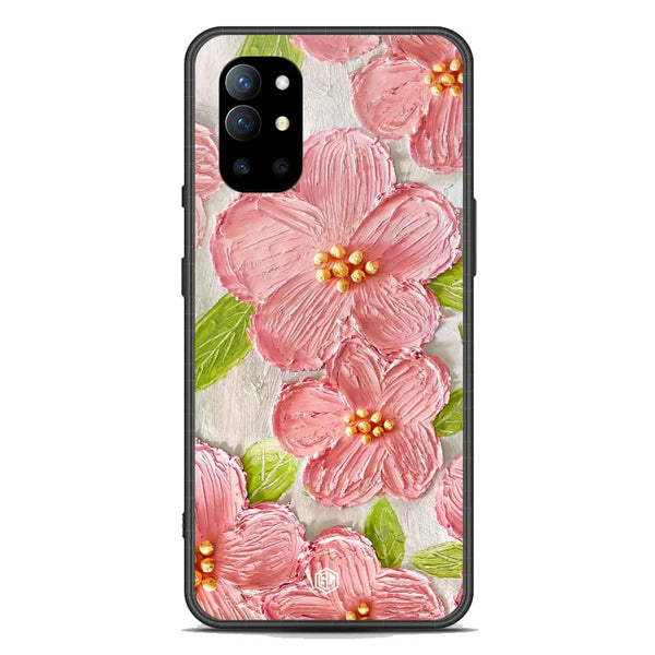 Floral Series Soft Phone Case - Premium Glass Case - Design 9 - OnePlus 9R