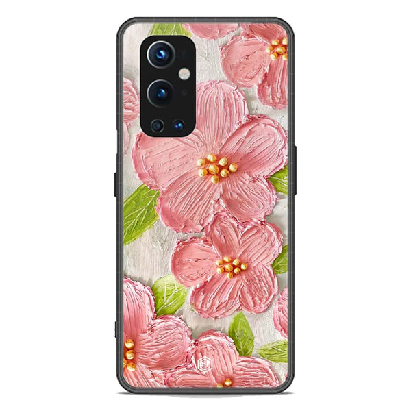 Floral Series Soft Phone Case - Premium Glass Case - Design 9 - OnePlus 9 Pro