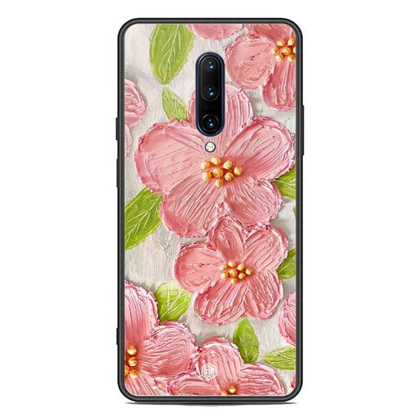 Floral Series Soft Phone Case - Premium Glass Case - Design 9 - OnePlus 7 Pro