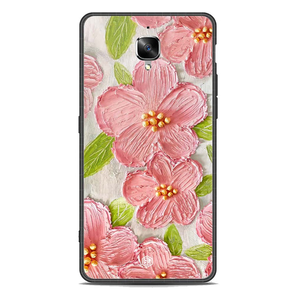 Floral Series Soft Phone Case - Premium Glass Case - Design 9 - OnePlus 3T