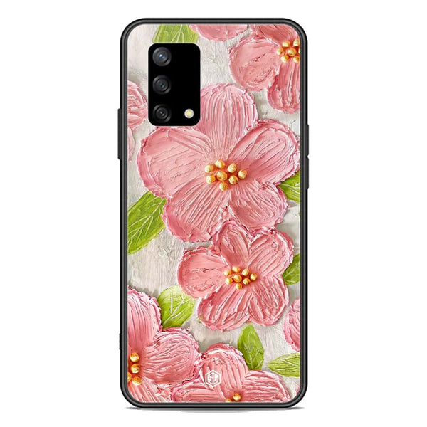 Floral Series Soft Phone Case - Premium Glass Case - Design 9 - Oppo Reno 6 Lite