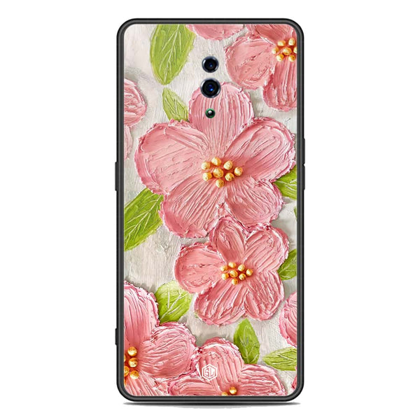 Floral Series Soft Phone Case - Premium Glass Case - Design 9 - Oppo Reno