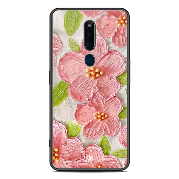 Floral Series Soft Phone Case - Premium Glass Case - Design 9 - Oppo R19