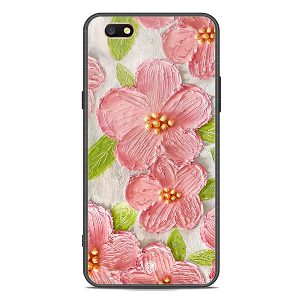 Floral Series Soft Phone Case - Premium Glass Case - Design 9 - Oppo F3