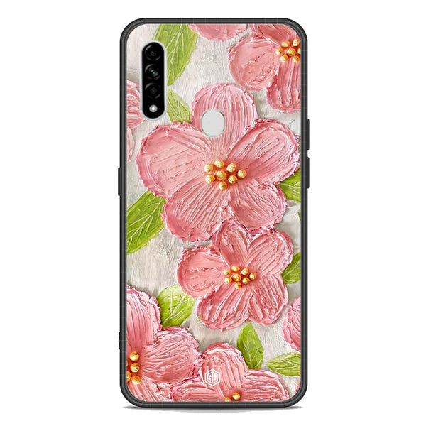 Floral Series Soft Phone Case - Premium Glass Case - Design 9 - Oppo A31