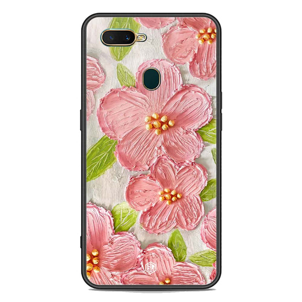 Floral Series Soft Phone Case - Premium Glass Case - Design 9 - Oppo A12s