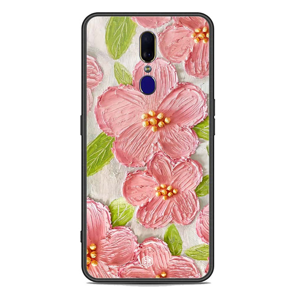 Floral Series Soft Phone Case - Premium Glass Case - Design 9 - Oppo A9 / A9x