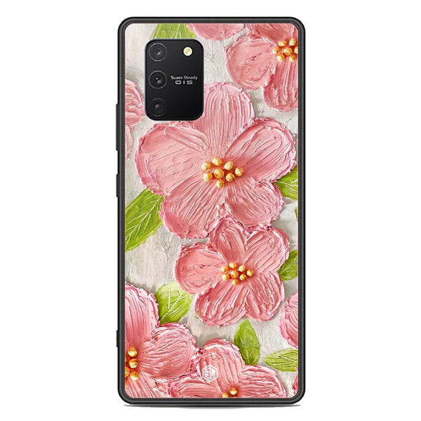 Floral Series Soft Phone Case - Premium Glass Case - Design 9 - Samsung Galaxy S10 Lite