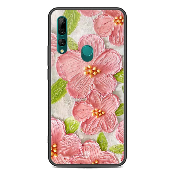 Floral Series Soft Phone Case - Premium Glass Case - Design 9 - Huawei Y9 Prime 2019