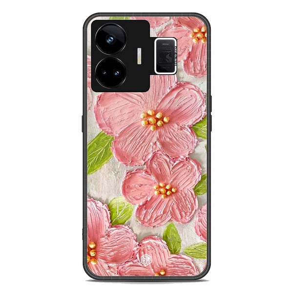 Floral Series Soft Phone Case - Premium Glass Case - Design 9 - Realme GT Neo 5