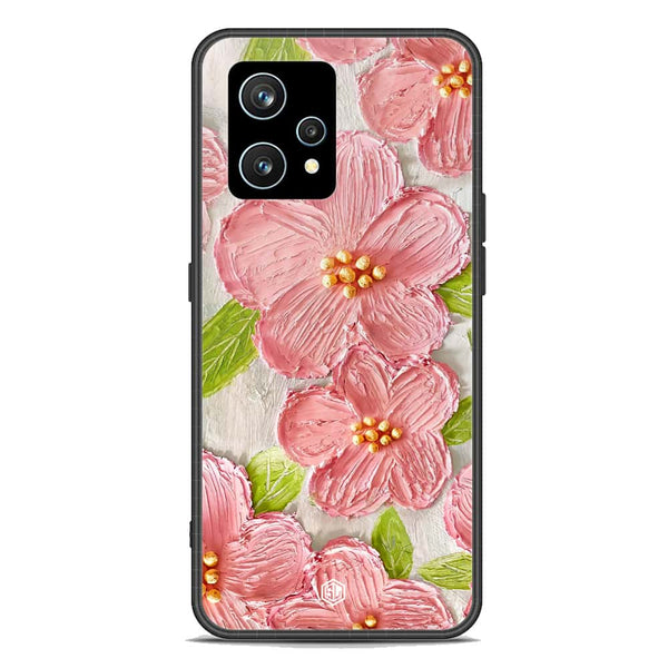 Floral Series Soft Phone Case - Premium Glass Case - Design 9 - Realme Narzo 50 Pro