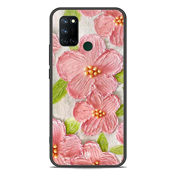 Floral Series Soft Phone Case - Premium Glass Case - Design 9 - Realme 7i