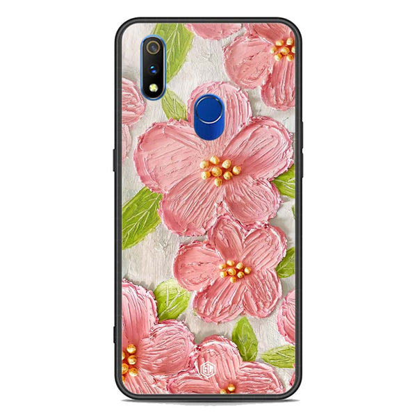 Floral Series Soft Phone Case - Premium Glass Case - Design 9 - Realme 3 Pro