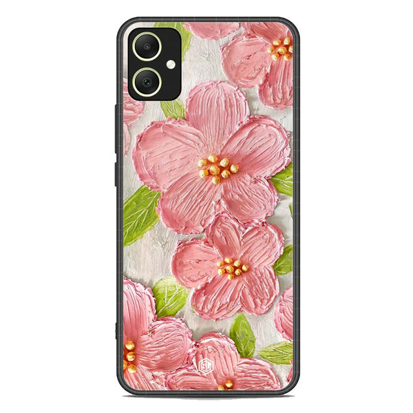 Floral Series Soft Phone Case - Premium Glass Case - Design 9 - Samsung Galaxy A05