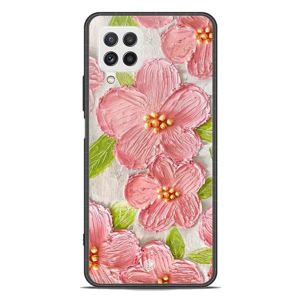 Floral Series Soft Phone Case - Premium Glass Case - Design 9 - Samsung Galaxy M32