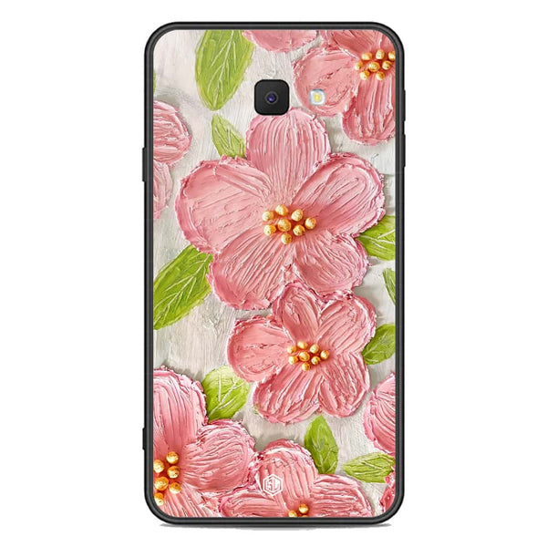 Floral Series Soft Phone Case - Premium Glass Case - Design 9 - Samsung Galaxy J7 Prime