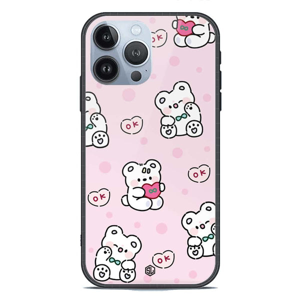 Cute Chic Series Soft Phone Case - Premium Glass Case - Design 1 - iPhone 13 Pro