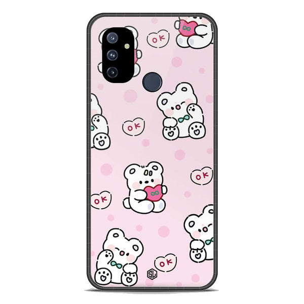 Cute Chic Series Soft Phone Case - Premium Glass Case - Design 1 - OnePlus Nord N100