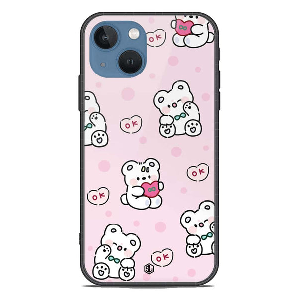 Cute Chic Series Soft Phone Case - Premium Glass Case - Design 1 - iPhone 13