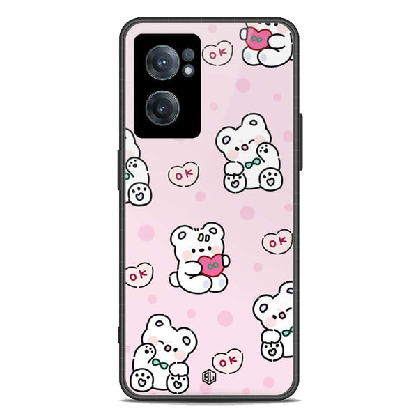 Cute Chic Series Soft Phone Case - Premium Glass Case - Design 1 - OnePlus Nord CE 2 5G