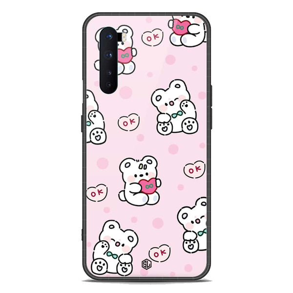 Cute Chic Series Soft Phone Case - Premium Glass Case - Design 1 - OnePlus Nord