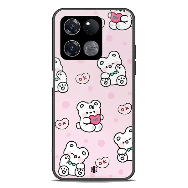 Cute Chic Series Soft Phone Case - Premium Glass Case - Design 1 - OnePlus Ace Racing