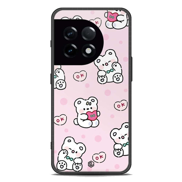 Cute Chic Series Soft Phone Case - Premium Glass Case - Design 1 - OnePlus Ace 2