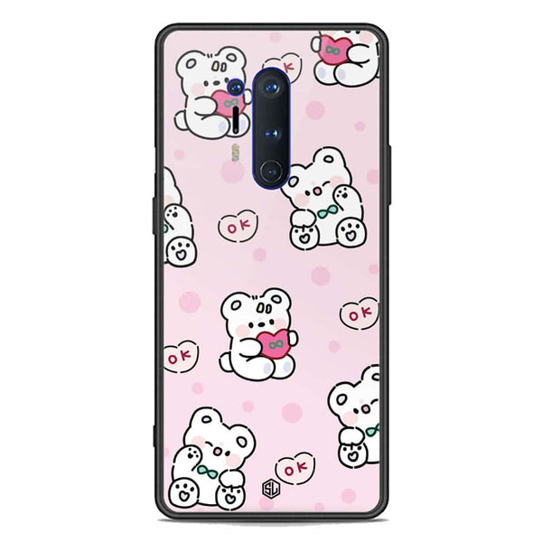 Cute Chic Series Soft Phone Case - Premium Glass Case - Design 1 - OnePlus 8 Pro