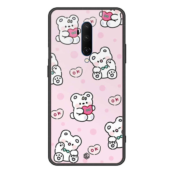 Cute Chic Series Soft Phone Case - Premium Glass Case - Design 1 - OnePlus 7T Pro