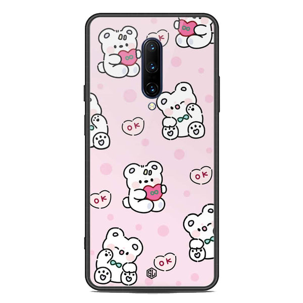 Cute Chic Series Soft Phone Case - Premium Glass Case - Design 1 - OnePlus 7 Pro