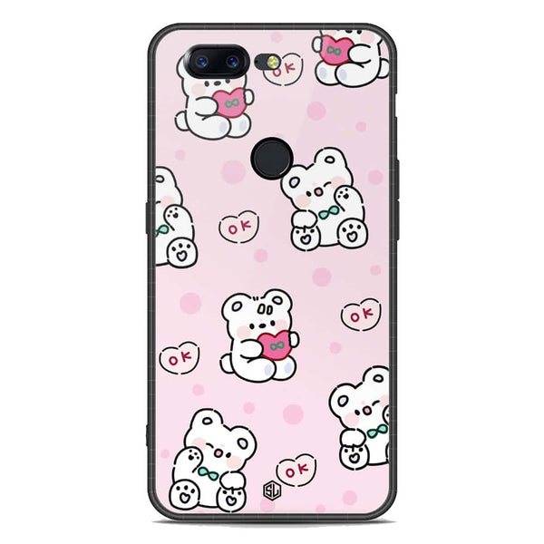 Cute Chic Series Soft Phone Case - Premium Glass Case - Design 1 - OnePlus 5T