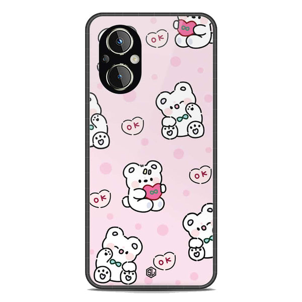 Cute Chic Series Soft Phone Case - Premium Glass Case - Design 1 - Oppo Reno7 Z 5G