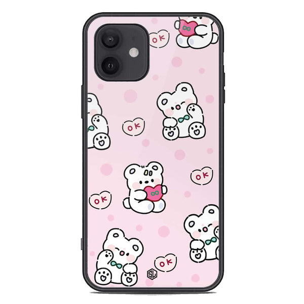 Cute Chic Series Soft Phone Case - Premium Glass Case - Design 1 - iPhone 12