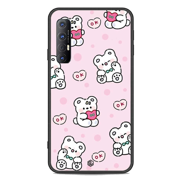 Cute Chic Series Soft Phone Case - Premium Glass Case - Design 1 - Oppo Reno 3 Pro