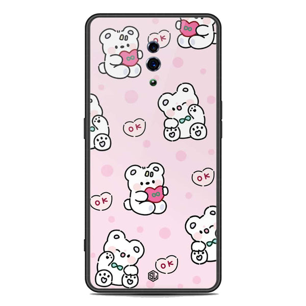 Cute Chic Series Soft Phone Case - Premium Glass Case - Design 1 - Oppo Reno