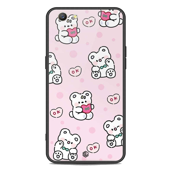 Cute Chic Series Soft Phone Case - Premium Glass Case - Design 1 - Oppo A59