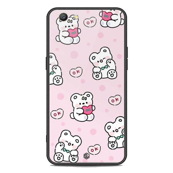 Cute Chic Series Soft Phone Case - Premium Glass Case - Design 1 - Oppo A39