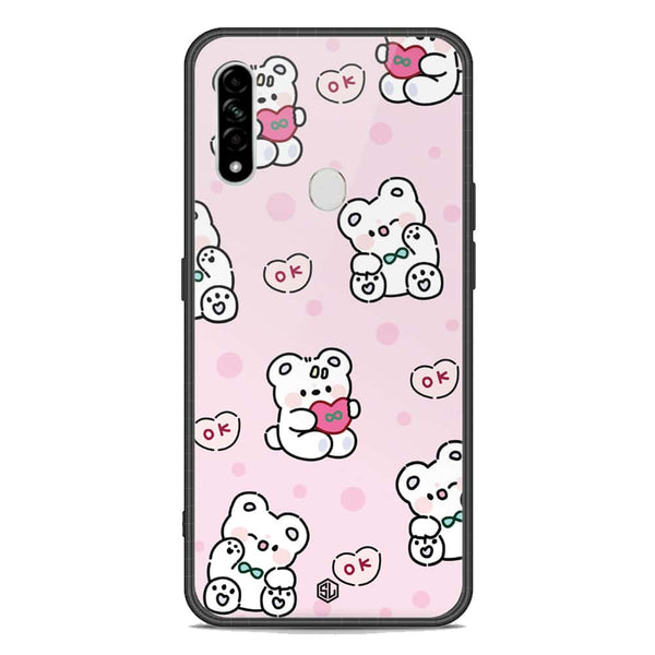 Cute Chic Series Soft Phone Case - Premium Glass Case - Design 1 - Oppo A31