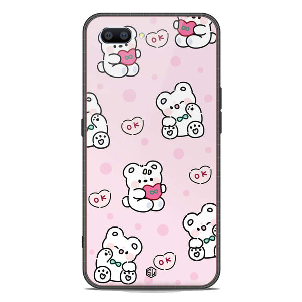 Cute Chic Series Soft Phone Case - Premium Glass Case - Design 1 - Oppo A12e