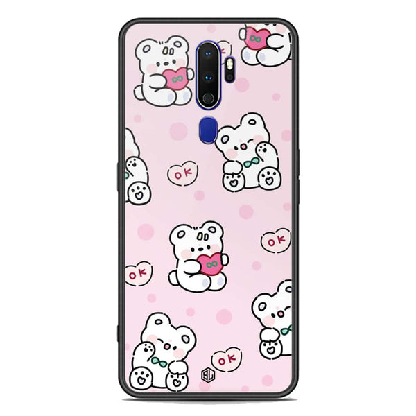 Cute Chic Series Soft Phone Case - Premium Glass Case - Design 1 - Oppo A9 2020