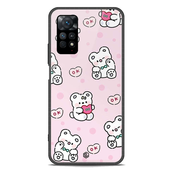 Cute Chic Series Soft Phone Case - Premium Glass Case - Design 1 - Xiaomi Redmi Note 11E Pro