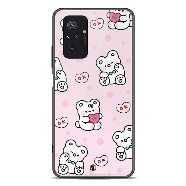 Cute Chic Series Soft Phone Case - Premium Glass Case - Design 1 - Xiaomi Redmi Note 10 Pro Max