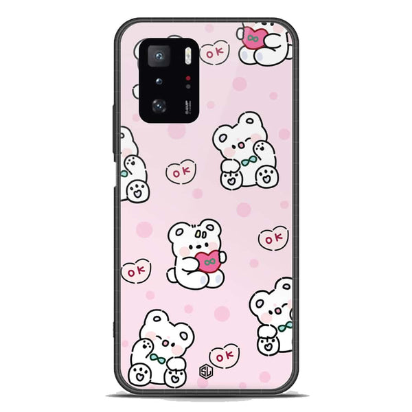 Cute Chic Series Soft Phone Case - Premium Glass Case - Design 1 - Xiaomi Redmi Note 10 Pro 5G