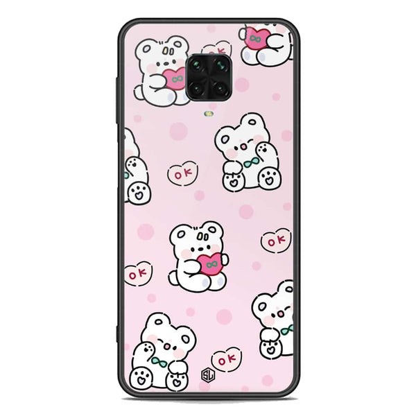 Cute Chic Series Soft Phone Case - Premium Glass Case - Design 1 - Xiaomi Redmi Note 9 Pro