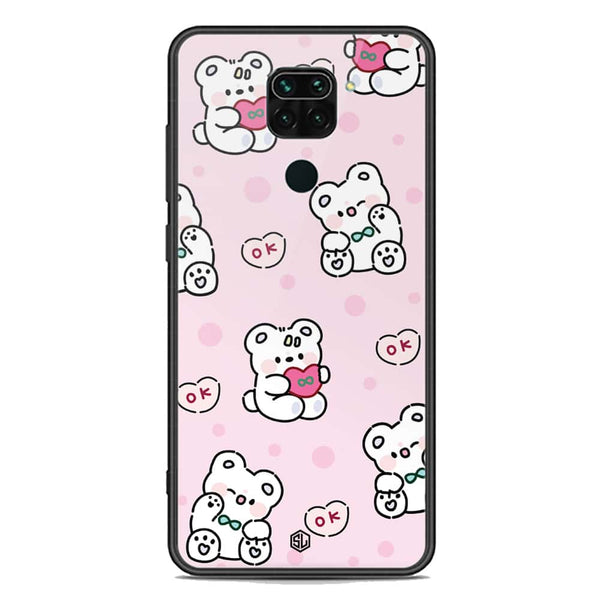 Cute Chic Series Soft Phone Case - Premium Glass Case - Design 1 - Xiaomi Redmi Note 9